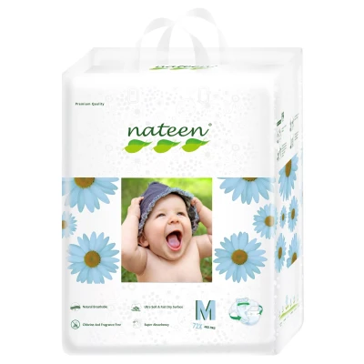 Scutece ecofriendly Nateen Nr.3 4-9 kg 100 buc.